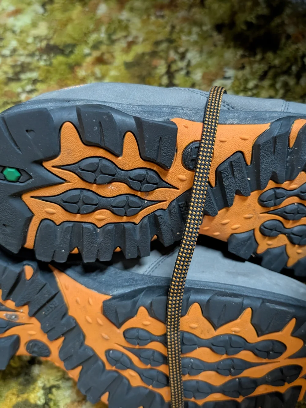 Timberland Gray and Orange Lace-Up Men's Hiking Boots